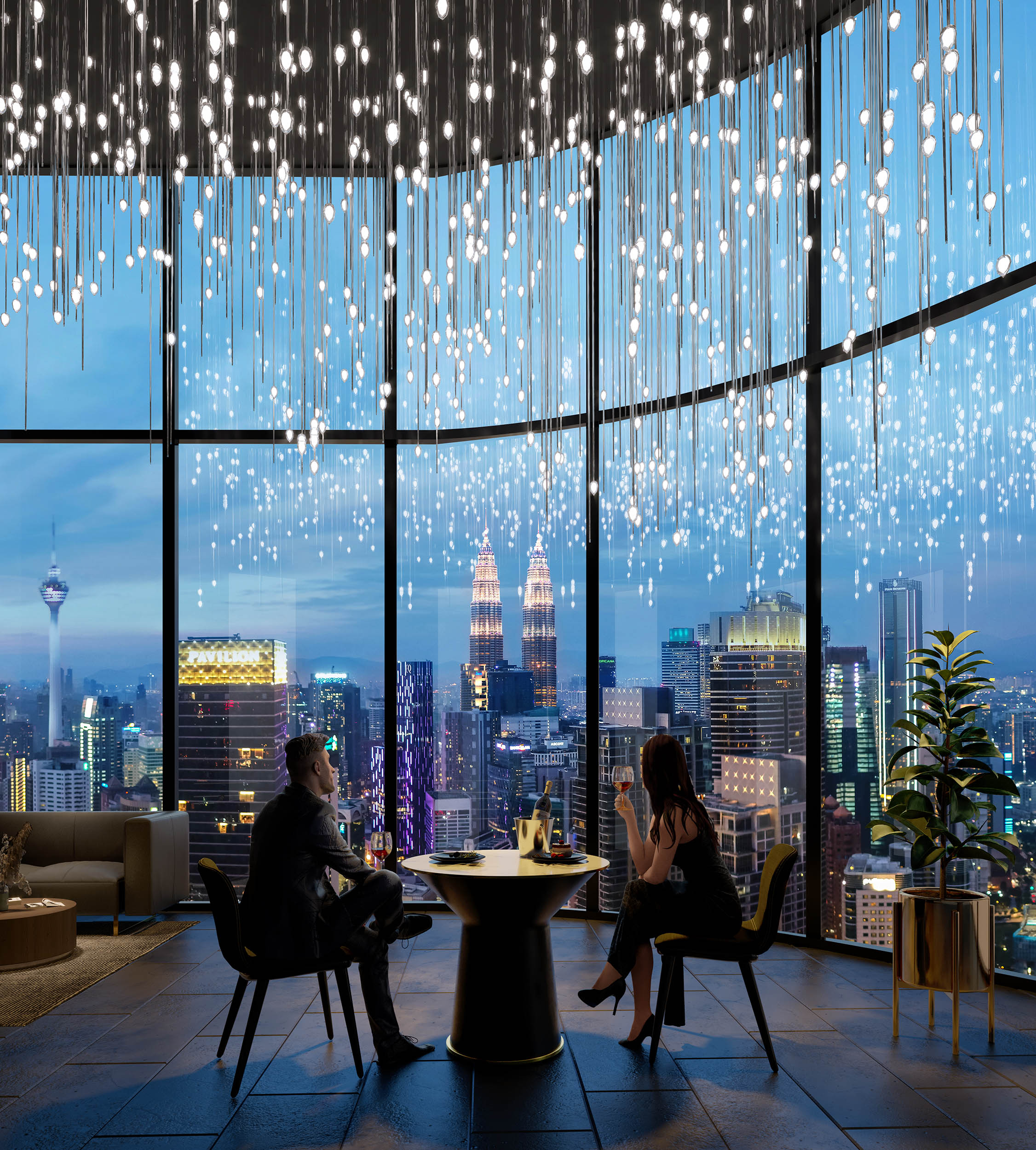 Orion Residence sky dining interior