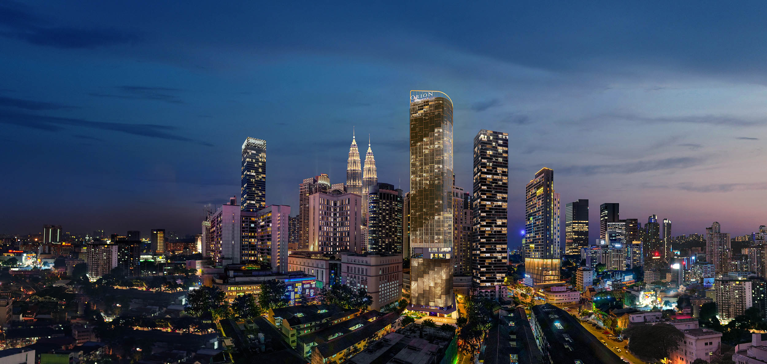 Orion Residence tower rising above Bukit Bintang Kuala Lumpur