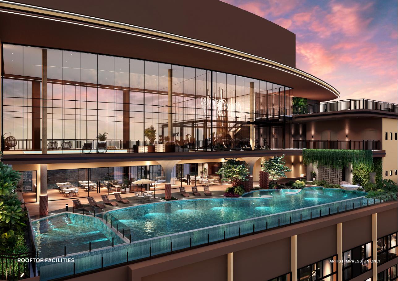 Alderwood Residence poolside lounge