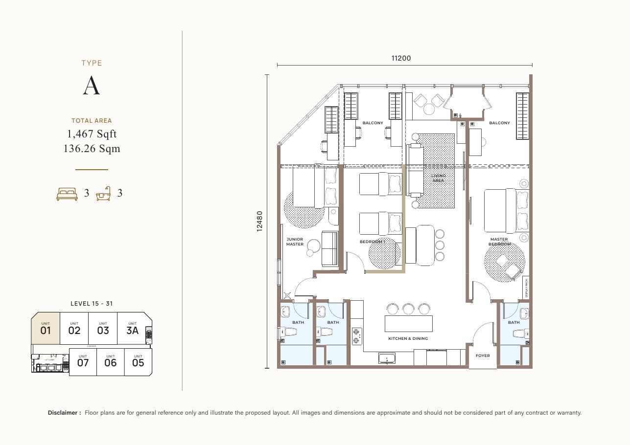 Alderwood Residence Type A floor plan