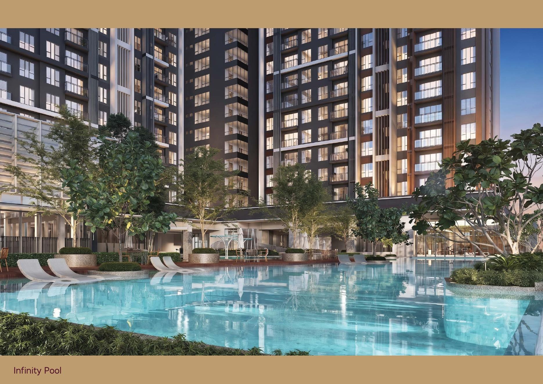 Binastra Cochrane infinity swimming pool and skyline facility deck