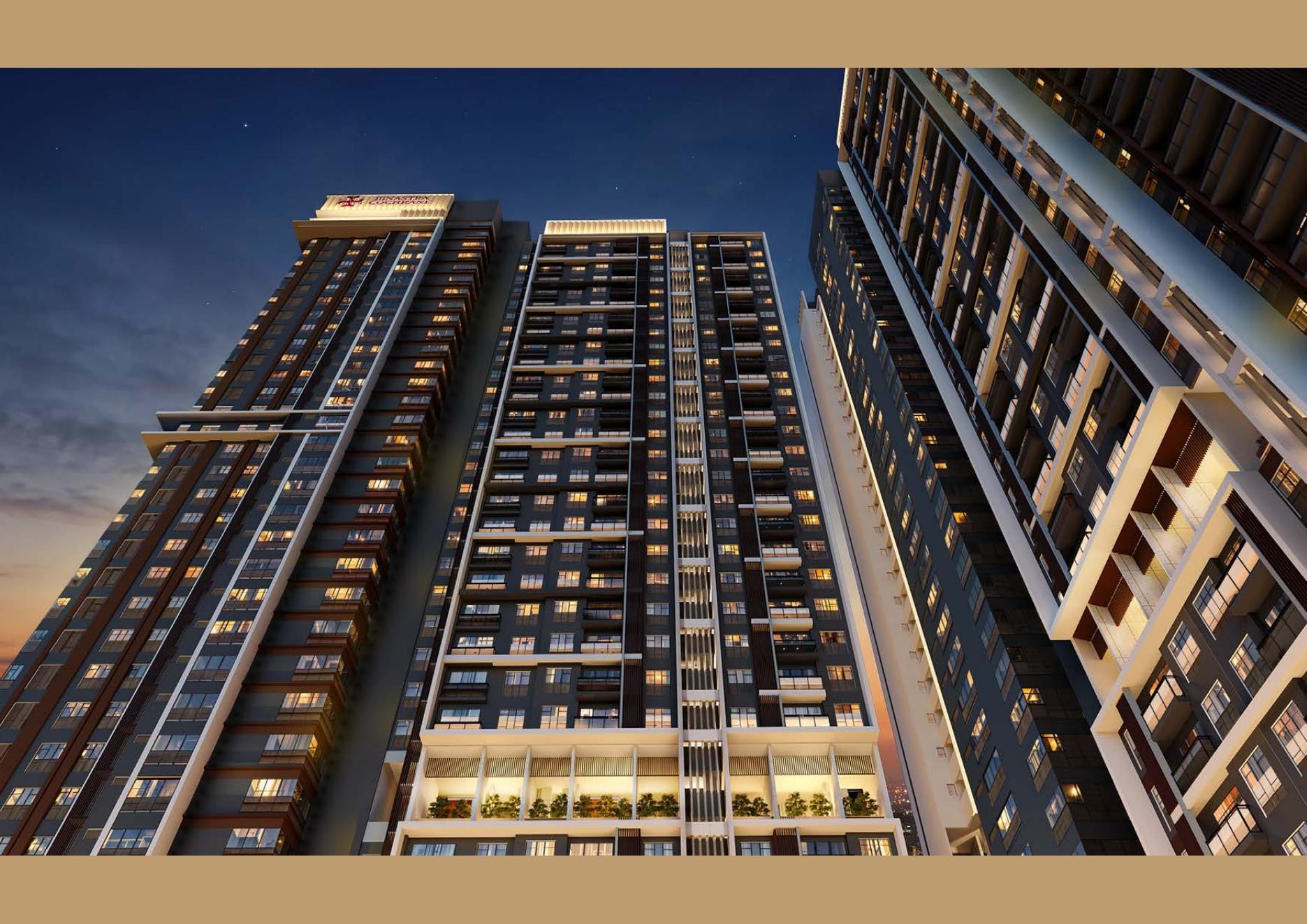 Upward view of Binastra Cochrane towers