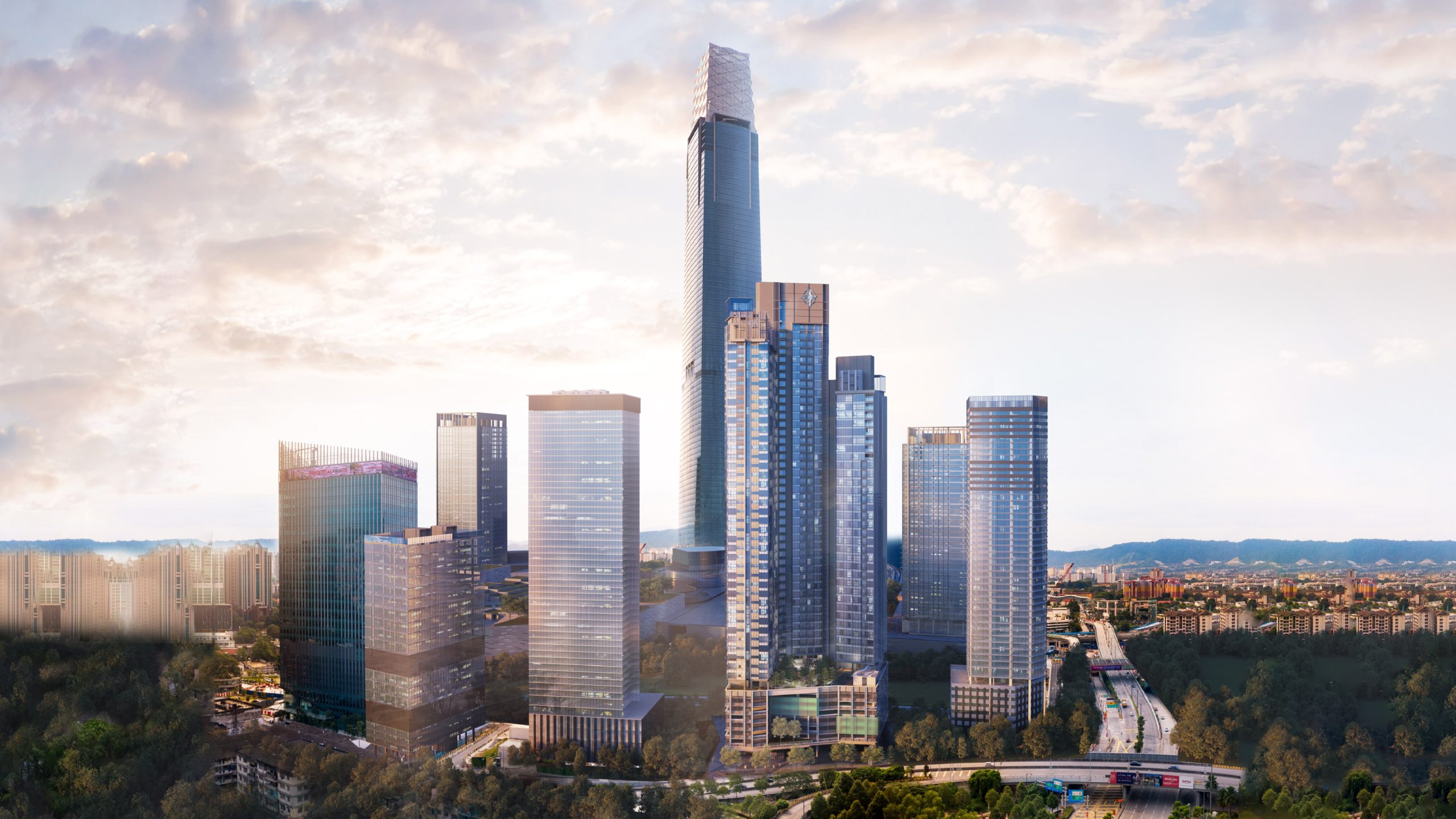 Core Residence towers within Tun Razak Exchange Kuala Lumpur
