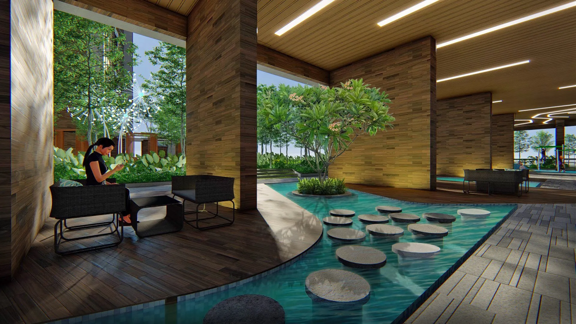 Core Residence TRX landscaped leisure area
