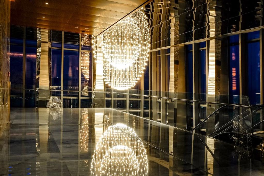 Core Residence TRX illuminated interior lobby
