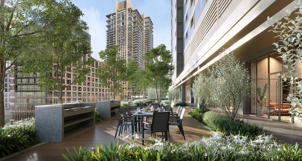 Pavilion Square landscaped courtyard garden