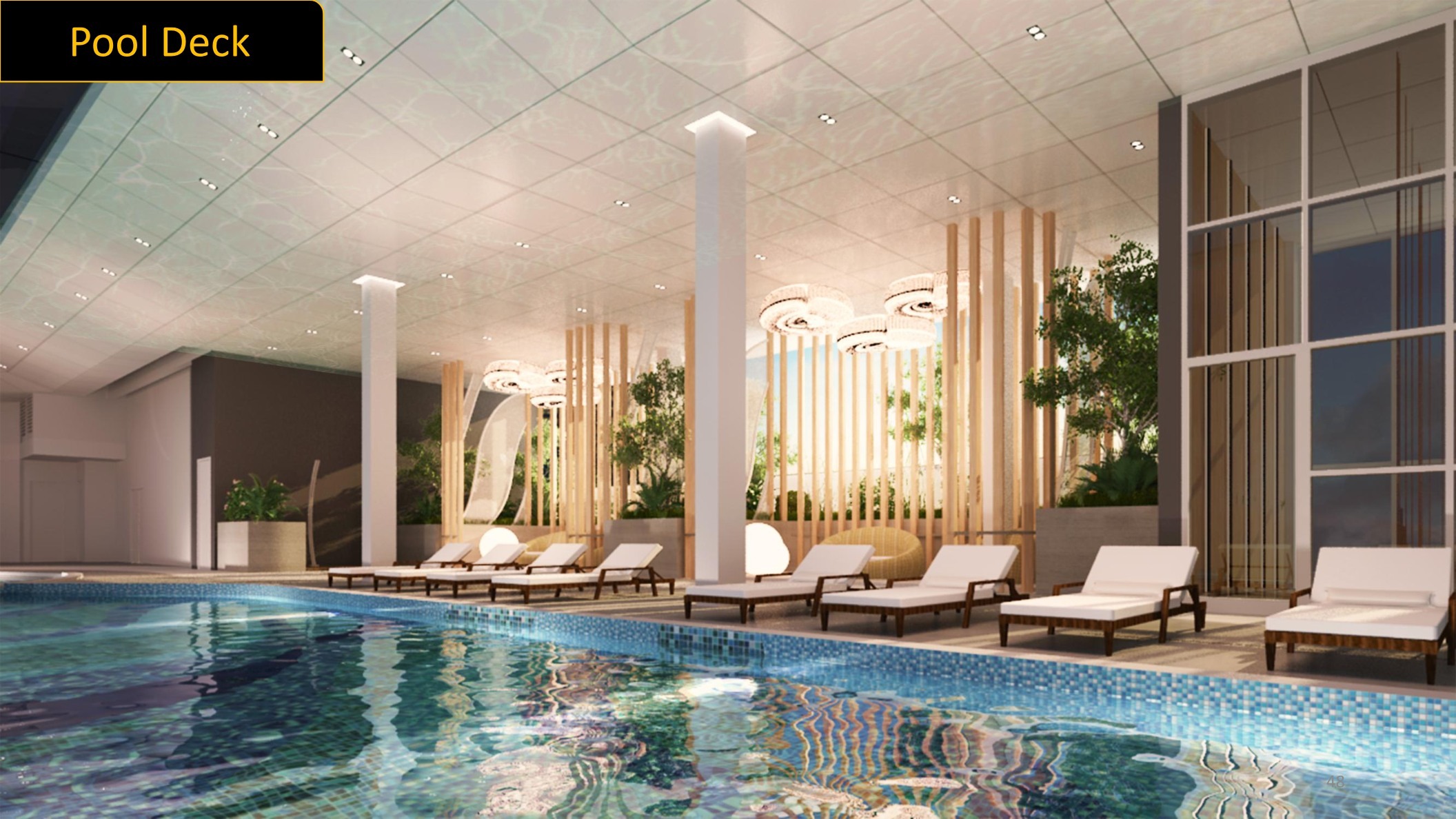 Golden Crown Residence pool deck