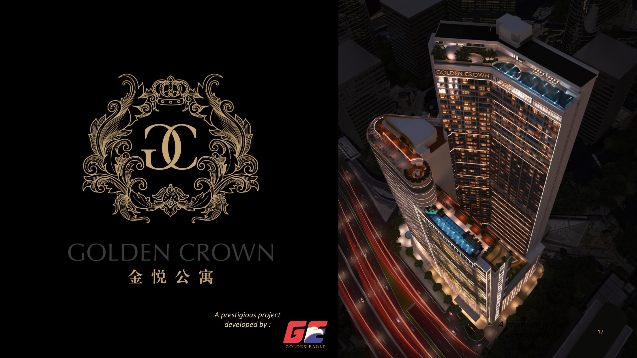 Golden Crown Residence tower beside the TRX district in Kuala Lumpur