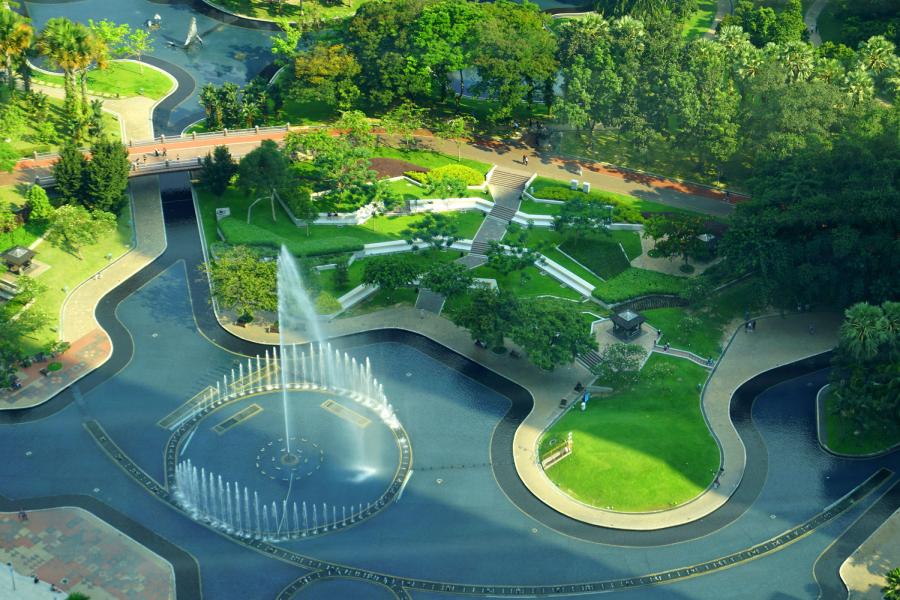 KLCC Park in the Kuala Lumpur City Centre precinct