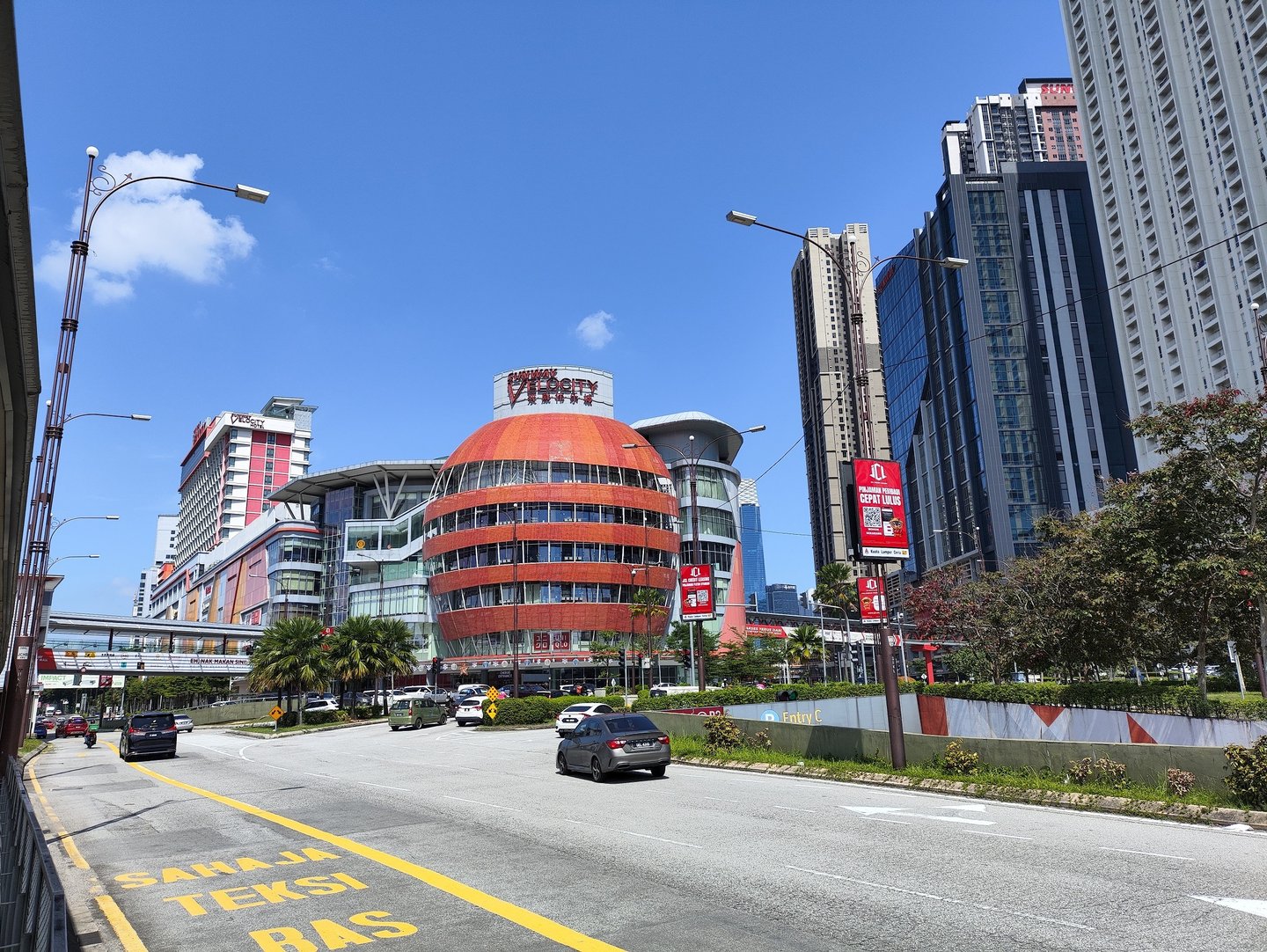 Sunway Velocity Mall and surrounding Maluri city streets