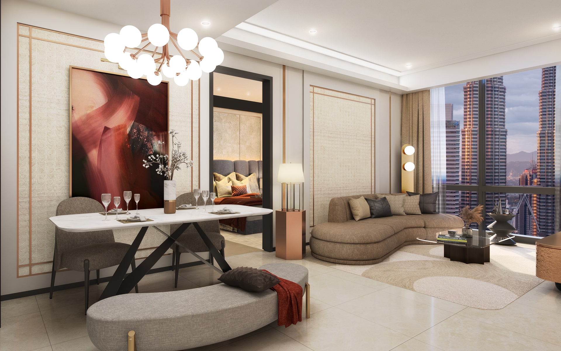 SO KL Residences bedroom interior