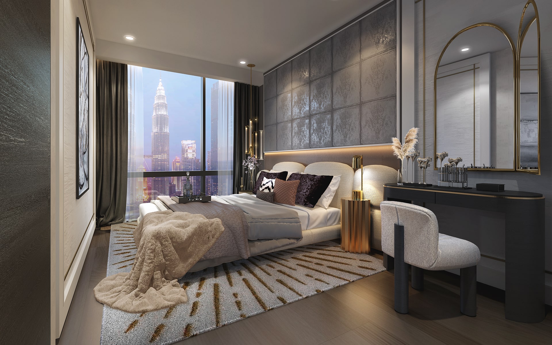 SO KL Residences designer living interior