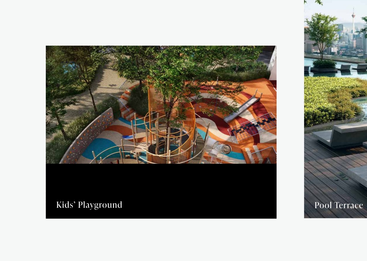 Children's playground and family facility area at Sunway Cochrane