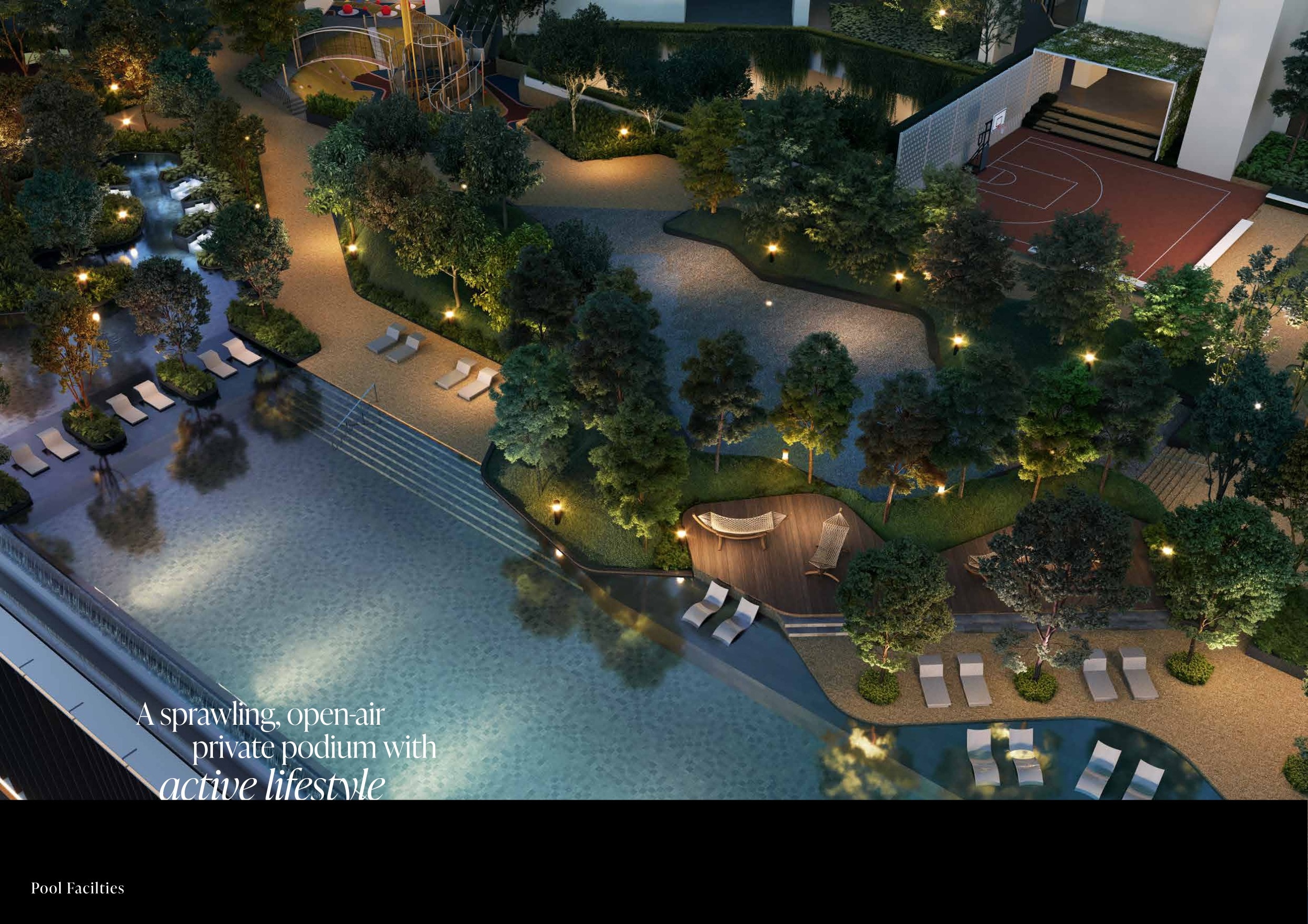 Sunway Cochrane landscaped podium and swimming pool facilities
