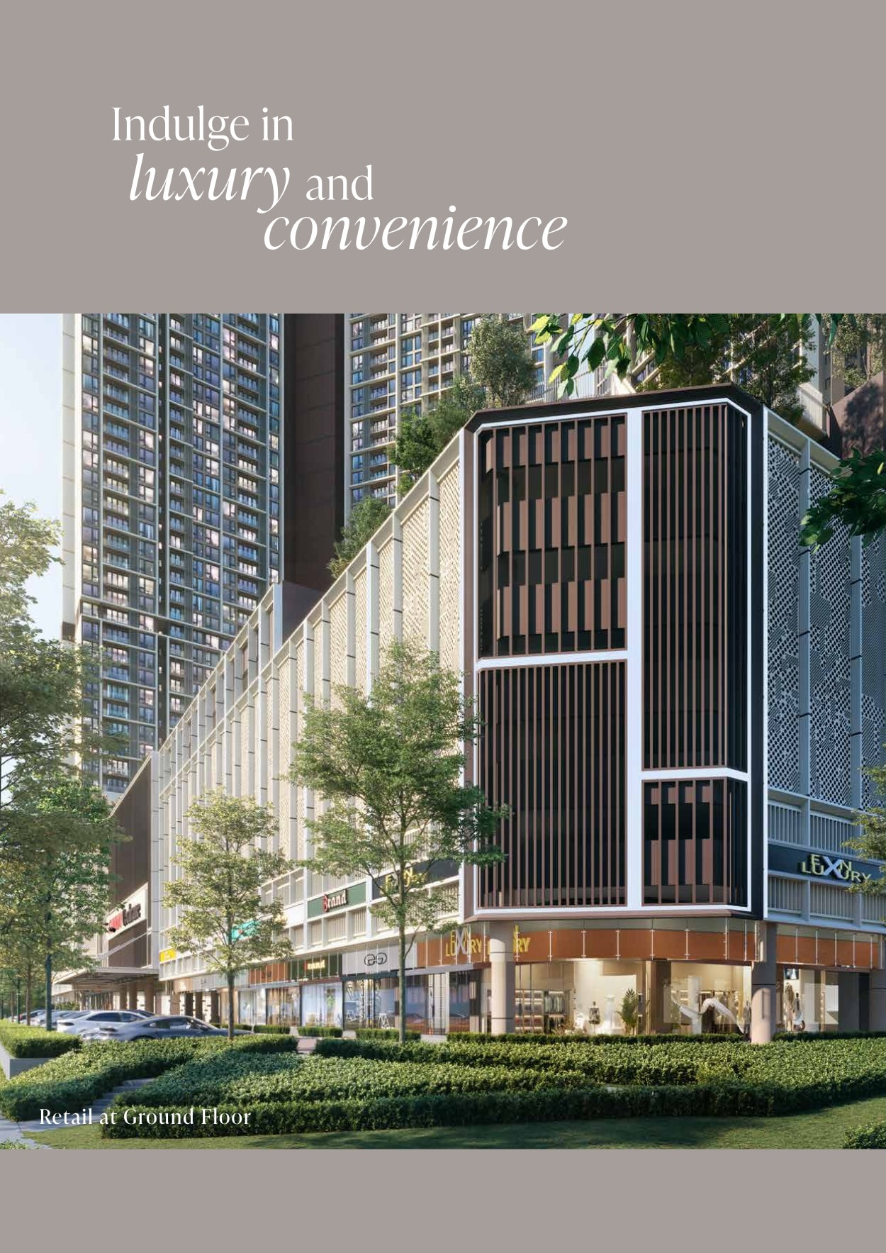 Sunway Cochrane streetscape and ground-floor retail