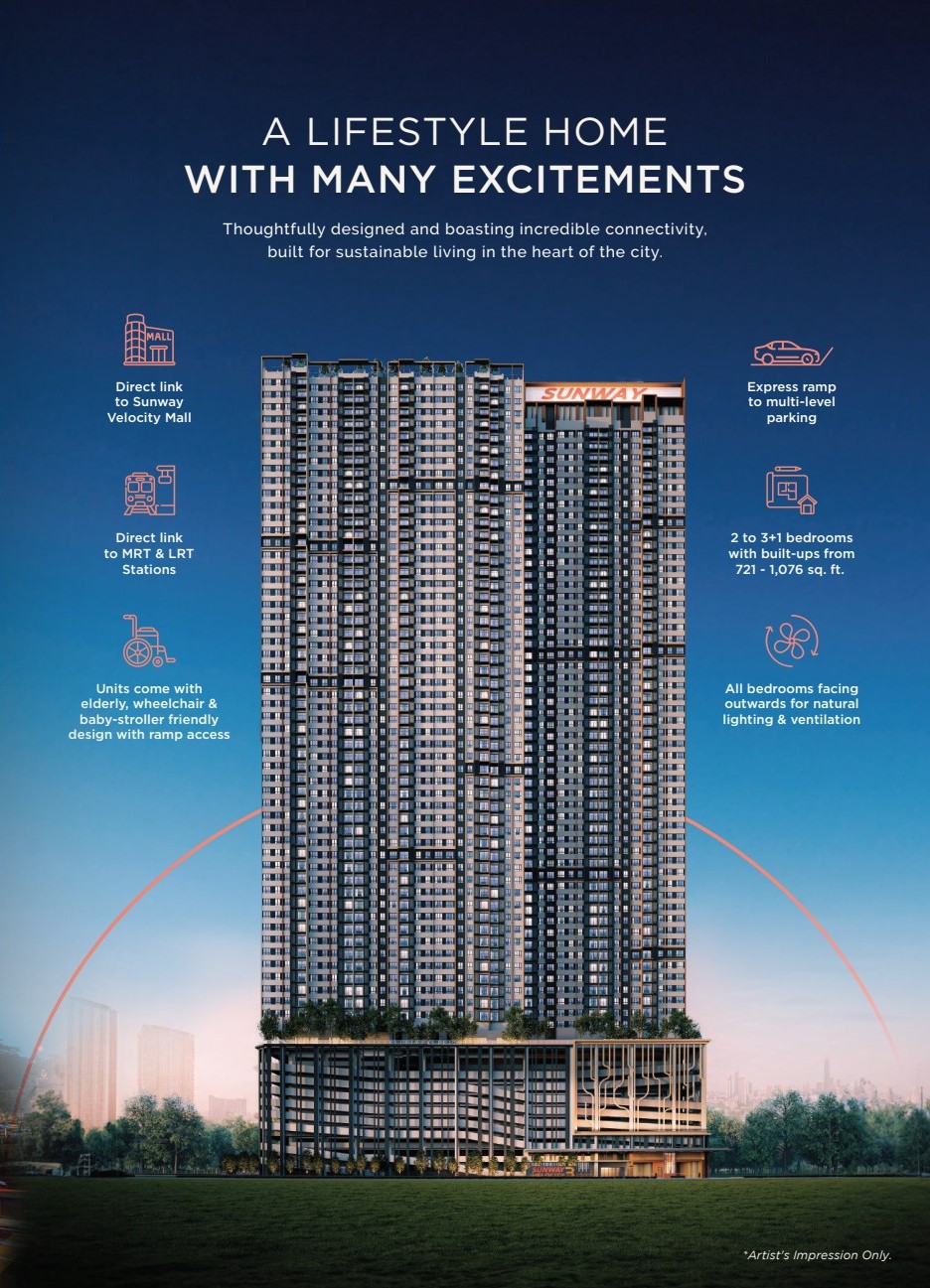 Sunway Velocity 3 residential towers in Kuala Lumpur
