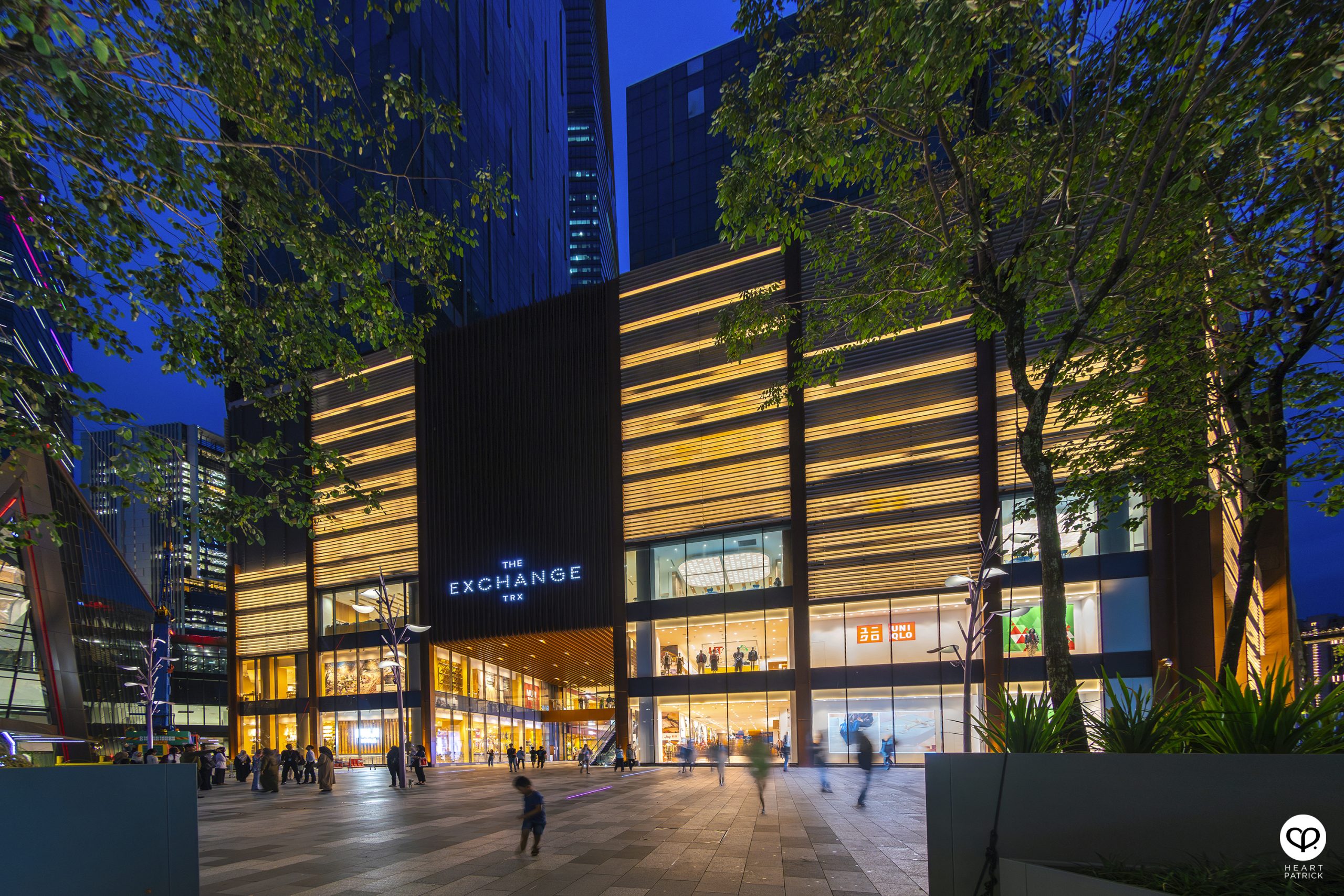 The Exchange TRX shopping centre exterior in Tun Razak Exchange Kuala Lumpur