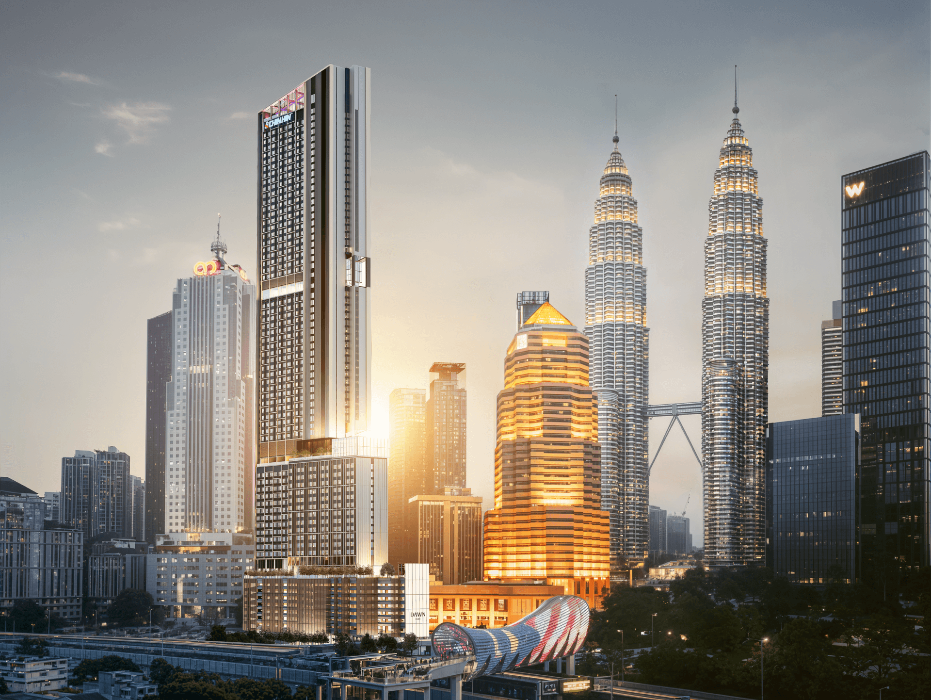 Dawn KLCC residence near the Petronas Twin Towers