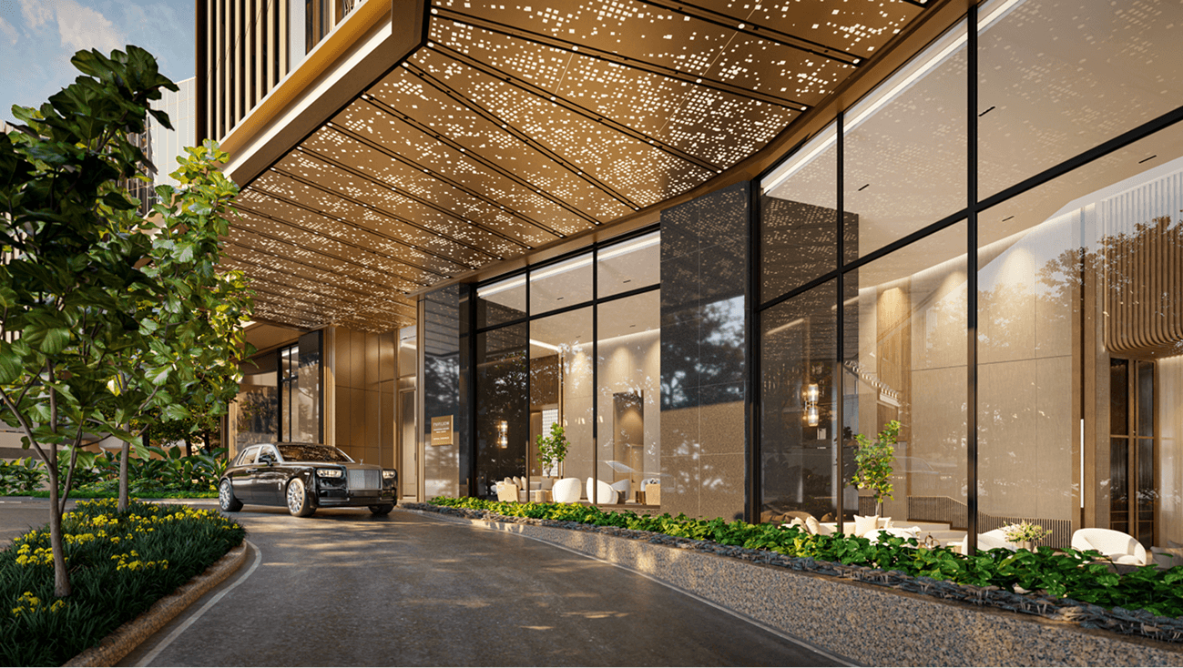 Imperial Residences dedicated arrival at Pavilion Damansara Heights