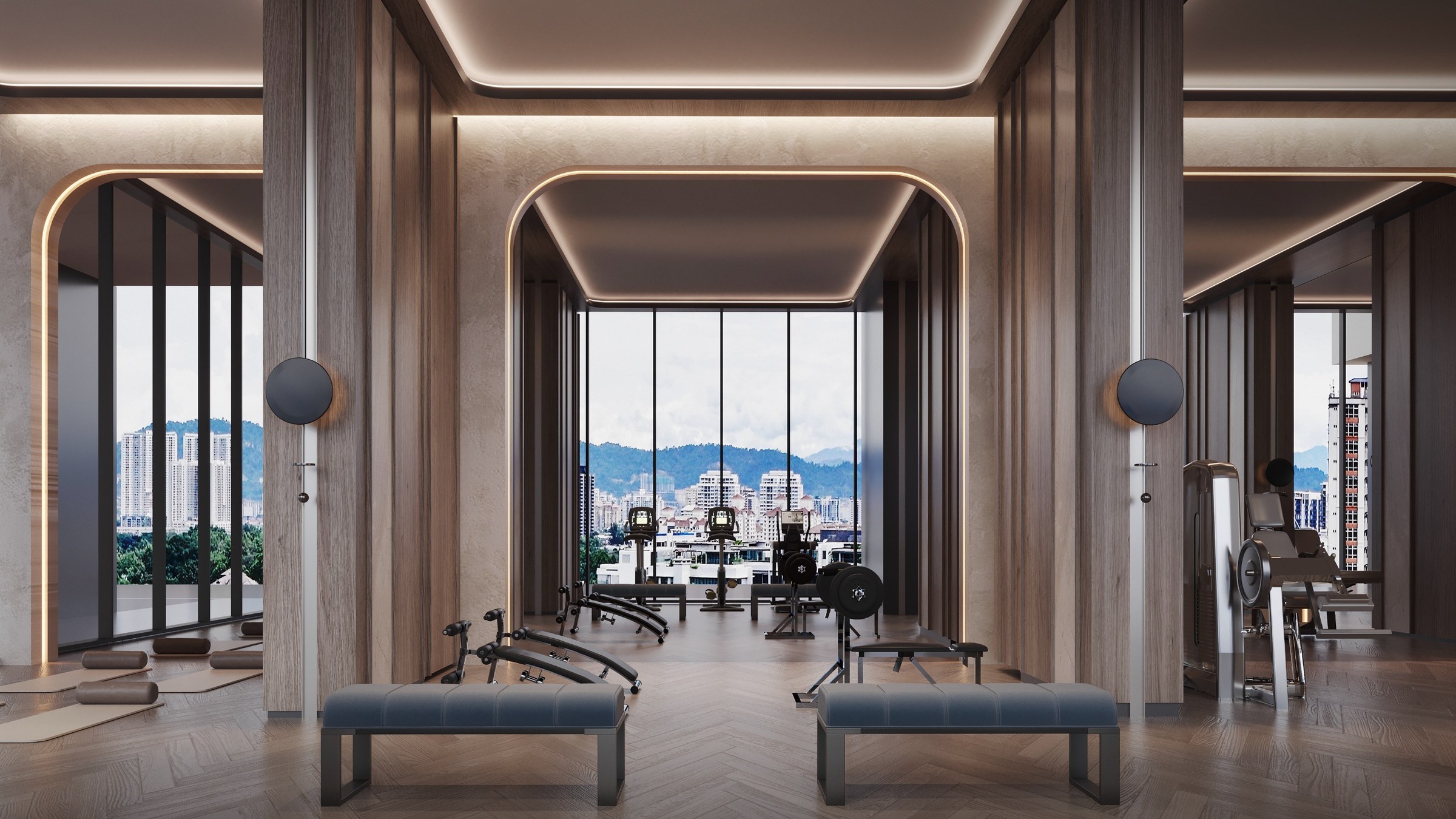 Sutera Suites sky lounge overlooking Kuala Lumpur